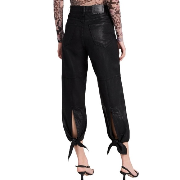 7 For All Mankind Bow Tie Ballon Pants Size 28 - Picture 2 of 11